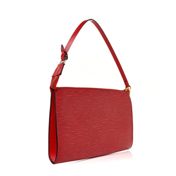 Louis Vuitton red pochette purse - Picture 7 of 11